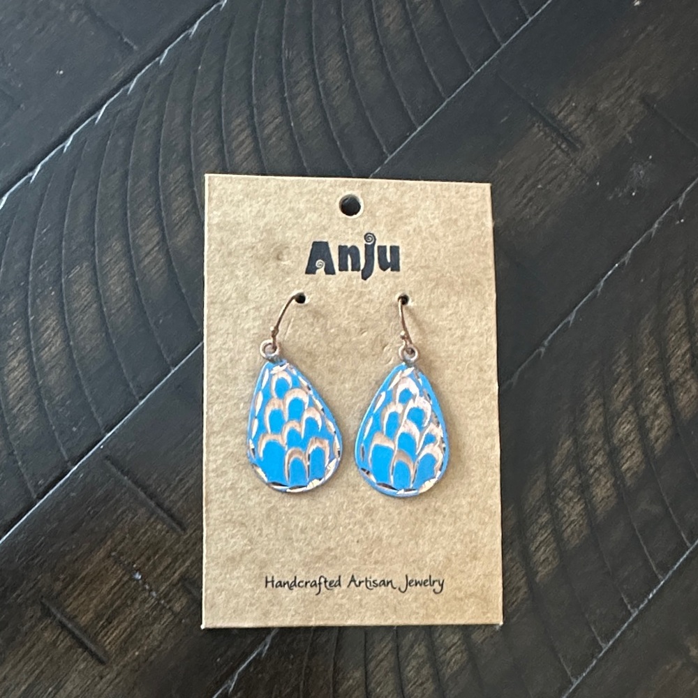 Anju Blue Teardrop Earrings